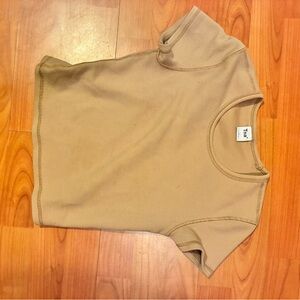 Tan Short Sleeve Top
